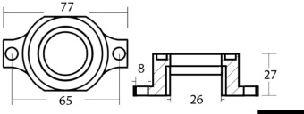 Osculati 43.316.20 - Outboard Anode 737 For OMC