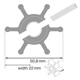 Johnson Pump 09-1026B-1 - Impeller Kit for F4B and F5B Pumps