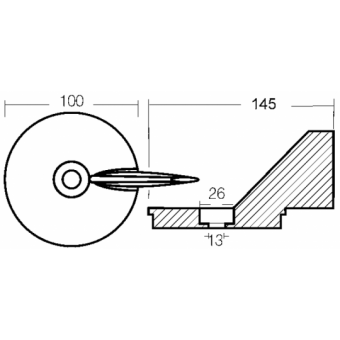 E. Polipodio Zinc Fin For 50-75 HP 4T Formula Engine