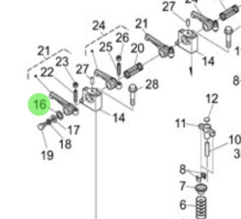 Nanni Diesel 970314821 - Washer for Valve and Spring Assembly