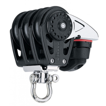 Harken HK2647 Carbo 40 mm Triple Block with Swivel, Cam Cleat