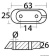 Yamaha 65W-45251-00/6EO-4525112 4/70 HP 4-St Zinc Bridge Anode M5 Thread - Osculati 43.260.43