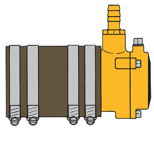 Vetus ZWB3044 - Replacement Set for VETUS ZWB30 Inner Bearing with Stuffing Box