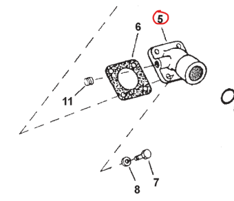 Northern Lights R121644 - CONNECTOR, RAW WATER PUMP INLET