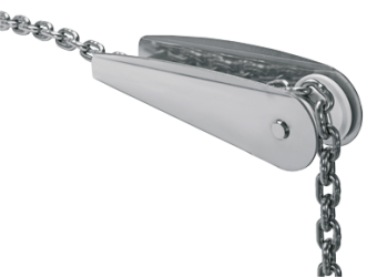 Allpa Stainless Steel Anchor Bow Roller, A=150mm, B=50mm, C=65mm (Fixed Model, Up To 7,5kg)
