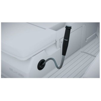 Whale DS2123B - Twist Mk2 Black Straight Hand Shower Hot/Cold