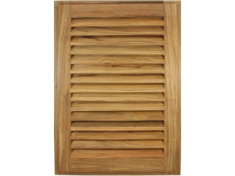 Eude Slat Door with Frame Rectangular 38.1x50.8x3.5cm