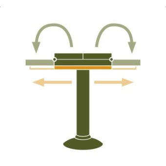 Zwaardvis Z.639050 T-System Table Support With 2 Flaps