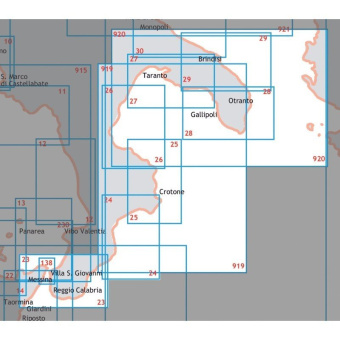 Navigation Chart Ionian Sea From Punta Stilo To Capo S.Maria Leuca