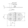 Roca Hinge 74X40 mm Standard