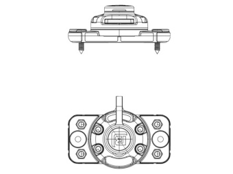 Borika FFr444 - Mounting Base Wide Screw-On