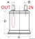 Osculati 51.158.03 - Fiberglass Silencer In/Out63