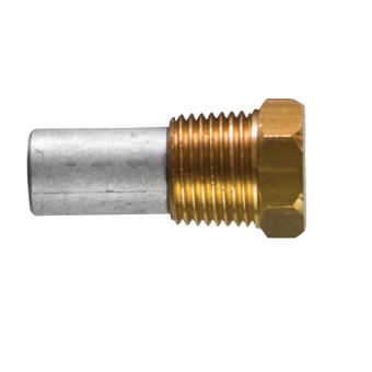 Tecnoseal TEC-SD10 - Sen-Dure Pencil Anode Ø 9,5 L. 51 Complete With Brass Plug Th. 1/8'' NPT