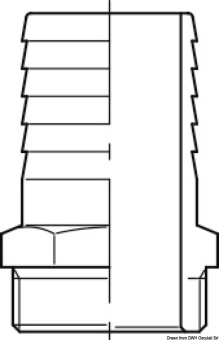 Osculati 17.568.14 - GUIDI bronze male hose connector 3/4" x 20 mm