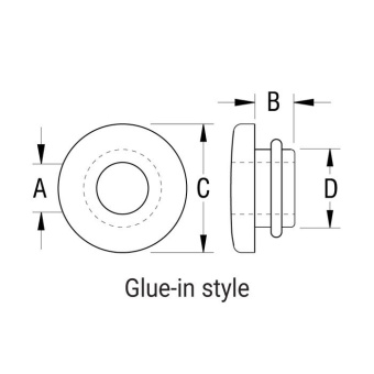 Ronstan PNP39B Stay Bush 12mm (1/2") Hole White