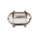 Semi-Closed Waterproof Wall Bulkhead Oval (Color: Chrome; Size: 180x140)