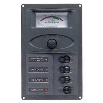 BEP Marine 900-AM - Panel 4SP DC12V Analog Vertical [900-AM]