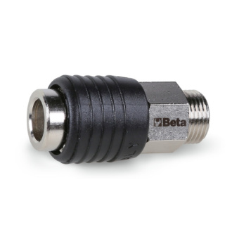 Beta 019170001 - Universal Ball Quick Couplers, Shockproof Rubber, Male 1/4" BSP