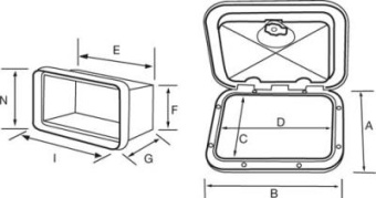 Top Line Container for Gas Bottle 3kg 370 x 390mm NUOVA RADE