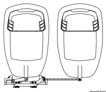 Osculati 45.156.25 - Coupling rod for outboard engines A96-29