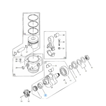 Vetus VF20030 - Connecting Rod Bearing Undersize 0.25