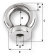 Wichard 6367 - Eye Nut Stainless Steel M14 12 x 56 mm Wichard 6367 - Eye Nut Stainless Steel M14 12 x 56 mm
