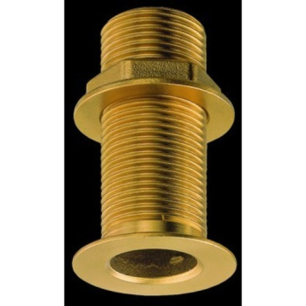 Plastimo 13567 - Flush Head Brass Thru Hull Fitting Length 72mm