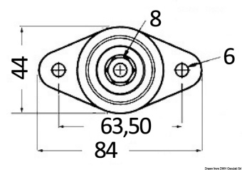 Osculati 14.205.02 - Power Post Junction Maxi 83 x 44 mm
