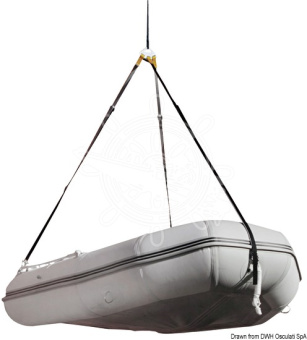 Dinghy Lift Systems​ 3 Polyester Arms (2 Stern + 1 Bow) with 3 Shackles - Osculati 22.518.04