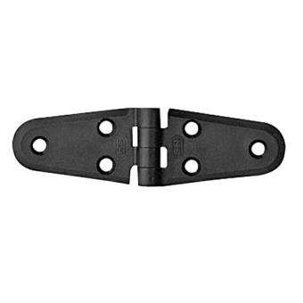 Nuova Rade 43668 - Polyamide Plastic Hinge, Double Oval Black, 100x40mm, 270°