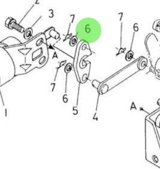 Nanni Diesel 970141326 - Plain Washer D6 for Engine Control and Valve Gear Assemblies