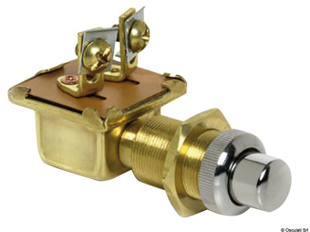 Osculati 14.918.04 - Watertight Push Button Chromed Brass 15 x 25 mm