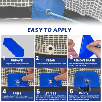 Waterline Design Eyelet Reinforcement Tape, Set of 10