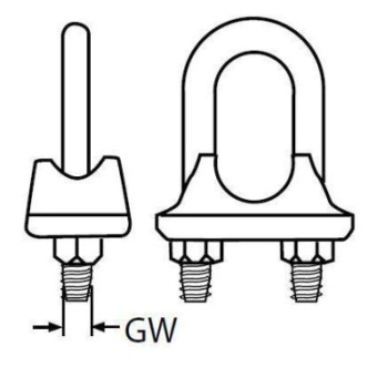 Euromarine A4 Cable Clamp Ø3mm