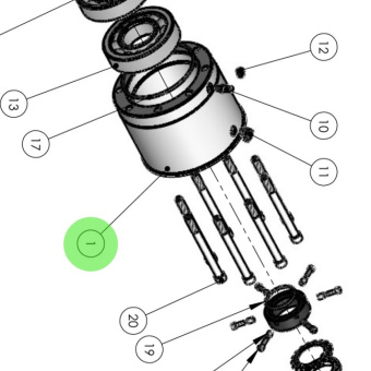 Alamarin Jet 10955 - Bearing Housing for Jet-340 Water Jets