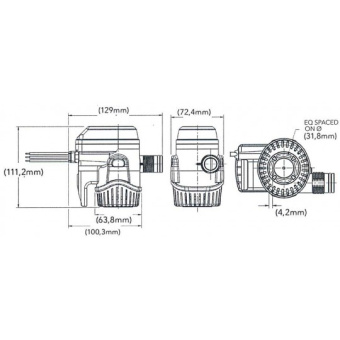 Rule Automatic Bilge Pump RMB 12 V RM1100B