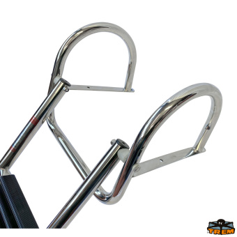 Trem S1903089 - Telescopic Swim Ladder With Lightened Handles 3 Steps Black Color