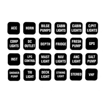 BEP SET-1000 - Label Set For Contour 1000 Series Switch Panel