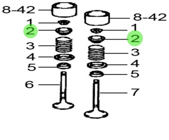 Nanni Diesel 970313990 - Valve Spring Retainer for T4 Series Engines