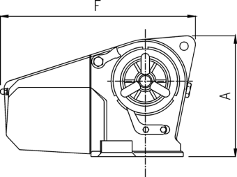 Lofrans Windlass Horizontal, Model 'Cayman 88', 8mm, 24v, 1000w, With Drum