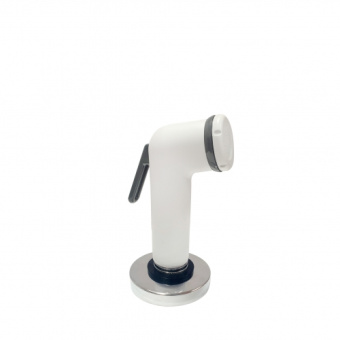 Barka 03.62.03112 - DS0313 Straight Trigger Shower With Holder And Hose White Plastic Hose 2m
