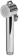 Osculati New Edge White Door Boat Shower with Niagara ABS Shower Head 88x95 mm with Stainless Steel Hose 2,5 meter - 15.160.30