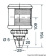 Osculati 11.420.02 - DHR Navigation Light With Wall Bracket Green 25 W