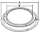 Allpa Brass Dome Light With Ribbed Lens, 12v/8w, A=110mm, B=70mm, With Ventilation & Switch