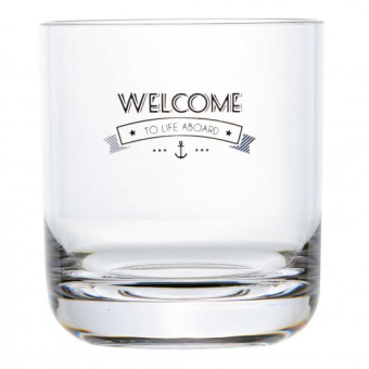 Marine Business Welcome To Life Water Glass (Polycarbonate)