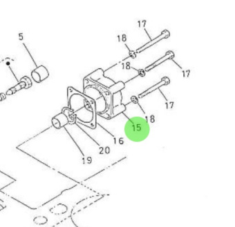 Nanni Diesel 970302063 - Fuel Camshaft Cover for 4.190HE Engines
