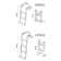 Lalizas 99506 - Platform Ladder, 2+2 Steps, Stainless Steel 316, Ø22mm, 276x960mm
