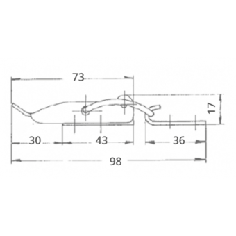 Fastener Without Padlock Eye