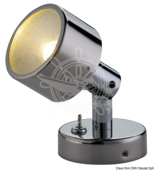 Osculati 13.439.15 - Laguna Articulated Spotlight Chromed Brass