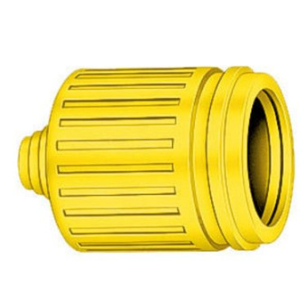 Hubbell HBL60CM17 Weatherproof Boot, 15A And 20A Straight Blade, Yellow For HBL52 Sockets